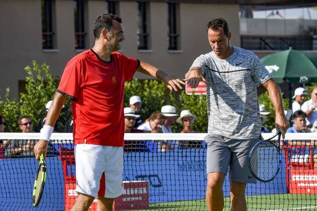 Sergi Bruguera - Michael Liodra CELEBRITES : Classic Tennis Tour 2017 - Saint Tropez - 22 07 2017 NorbertScanella Panoramic 