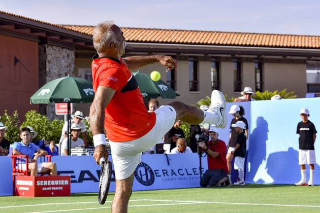 Mansour Bahrami CELEBRITES : Classic Tennis Tour 2017 - Saint Tropez - 22 07 2017 NorbertScanella Panoramic 