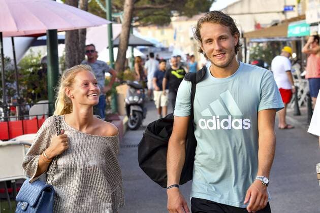Clemence la compagne de Lucas Pouille - Lucas Pouille CELEBRITES : Classic Tennis Tour 2017 - Saint Tropez - 22 07 2017 NorbertScanella Panoramic 