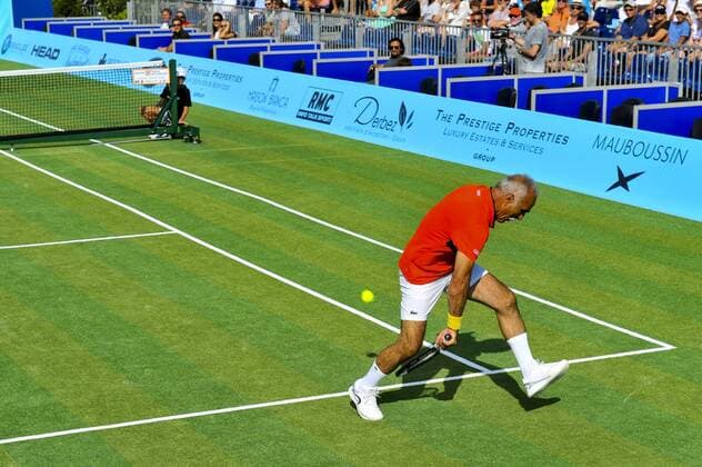 Mansour Bahrami CELEBRITES : Classic Tennis Tour 2017 - Saint Tropez - 22 07 2017 NorbertScanella Panoramic 