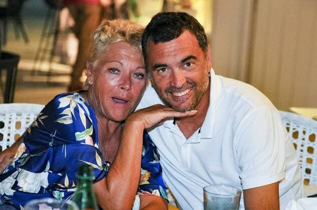 Sergi Bruguera et la femme de Mansour Barhami CELEBRITES : Classic Tennis Tour 2017 - Saint Tropez - 22 07 2017 NorbertScanella Panoramic 