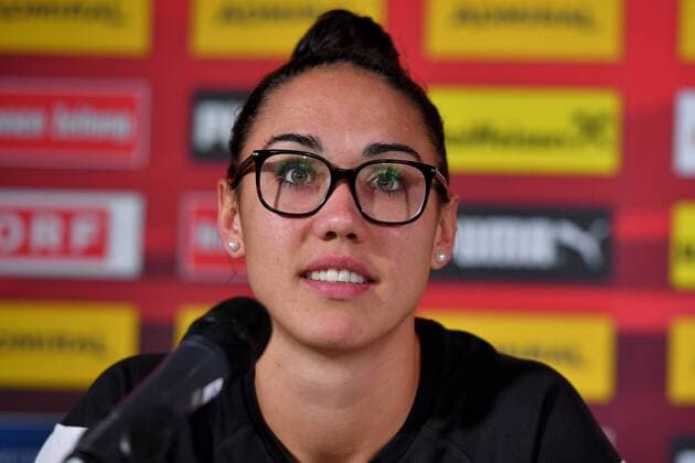 SOCCER - UEFA EURO EM Europameisterschaft Fussball 2017 WAGENINGEN,NETHERLANDS,23.JUL.17 - WOMEN SOCCER - UEFA Women s European Championship EM Europameisterschaft 2017, press conference PK Pressekonferenz team AUT. Image shows Manuela Zinsberger (AUT). GEPAxpictures xFlorianxErtl