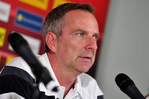 SOCCER - UEFA EURO EM Europameisterschaft Fussball 2017 WAGENINGEN,NETHERLANDS,23.JUL.17 - WOMEN SOCCER - UEFA Women s European Championship EM Europameisterschaft 2017, press conference PK Pressekonferenz team AUT. Image shows head coach Dominik Thalhammer (AUT). GEPAxpictures xFlorianxErtl
