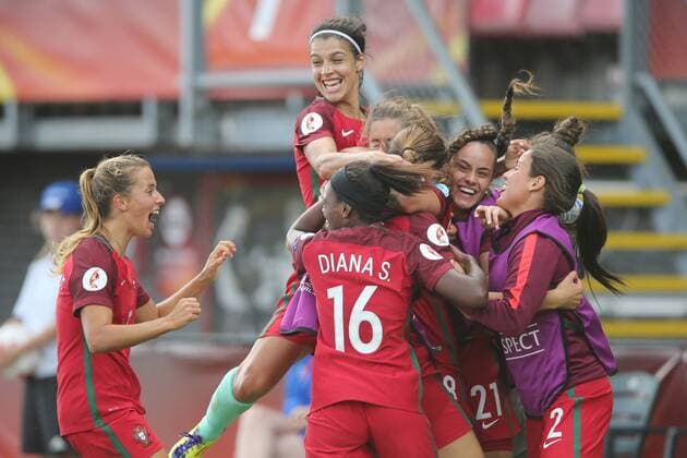 Carolina Mendes of Portugal women during the UEFA WEURO 2017 Group D group stage match between Scotland and Portugal at the Sparta stadium Het Kasteel on July 23, 2017 in Rotterdam, The Netherlands Women: Scotland v Portugal UEFA WEURO 2017 2017 2018 xVIxVIxImagesx xTomxBodexMultimediaxIVx 8296010