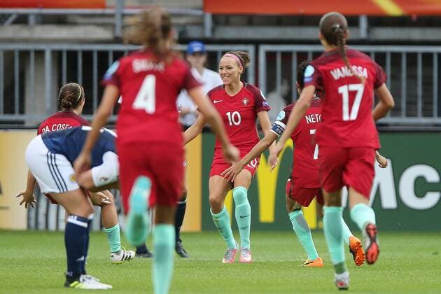 Ana Leite of Portugal women during the UEFA WEURO 2017 Group D group stage match between Scotland and Portugal at the Sparta stadium Het Kasteel on July 23, 2017 in Rotterdam, The Netherlands Women: Scotland v Portugal UEFA WEURO 2017 2017 2018 xVIxVIxImagesx xTomxBodexMultimediaxIVx 8296853