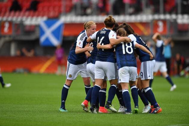 Jubel, Freuen, celebrate, happy, cheer , Goal Celebration Schottland, Fussball, UEFA Women s EURO 2017, Schottland - Portugal, xmkx