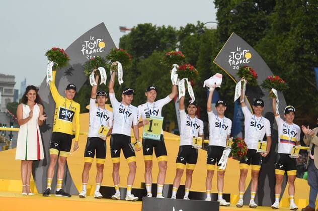 23-07-2017 Tour De France; Tappa 21 Montgeron - Paris; 2017, Team Sky; Froome, Christopher; Henao, Sergio; Paris; 