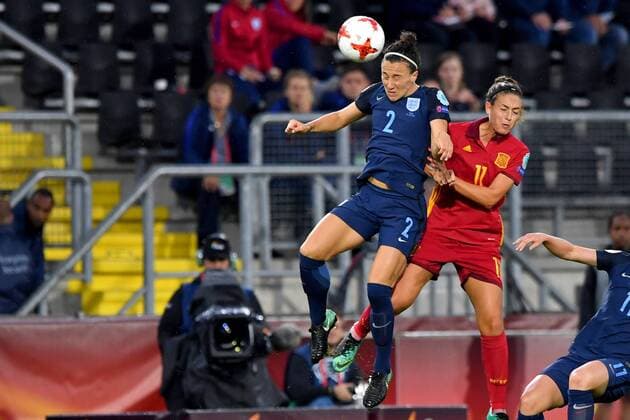 SOCCER - UEFA EURO EM Europameisterschaft Fussball 2017, ENG vs ESP BREDA,NETHERLANDS,23.JUL.17 - WOMEN SOCCER - UEFA Women s European Championship EM Europameisterschaft 2017, Group D, England vs Spain. Image shows Lucia Bronze (ENG) and Alexia Putellas (ESP). GEPAxpictures xFlorianxErtl