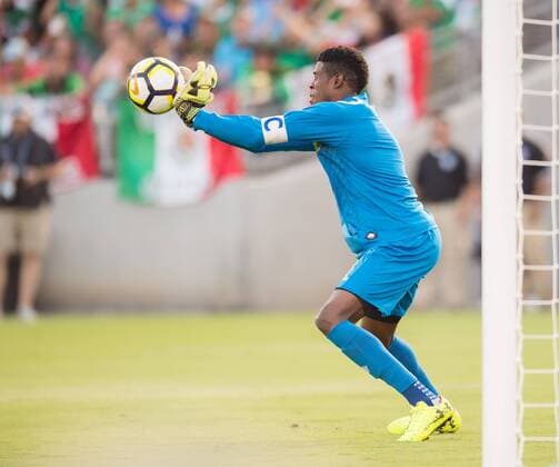 July 24, 2017 - Pasadena, California, USA - Pasadena, Ca. - July 23, 2017: The CONCACAF Gold Cup Semi-Final Game, Mexico vs Jamaica. Final score, Mexico 0, Jamaica 1 Andre Blake - ZUMAt139 20170724_zaa_t139_009 Copyright: xDavidxBernalx