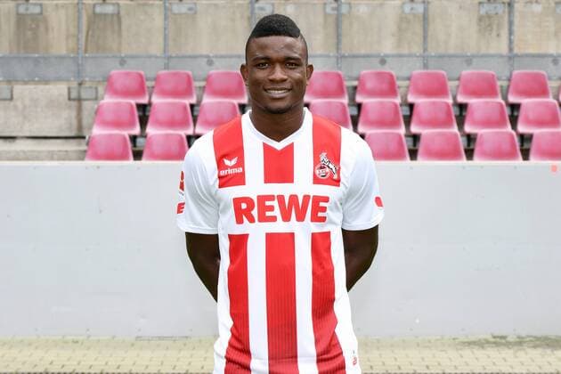 Fußball, GER, 1.BL, Porträttermin 2017 2018, 1. FC Köln, Jhon Cordoba (FC Köln). Einzelbild, Portrait, Porträt.