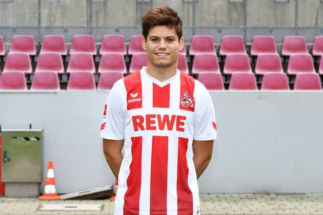 Fußball, GER, 1.BL, Porträttermin 2017 2018, 1. FC Köln, Jorge Mere (FC Köln). Einzelbild, Portrait, Porträt.
