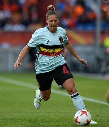 Fußball, Frauen EM, Belgien - Niederlande Belgium s Maud Coutereels pictured in action during a soccer game between Belgian national women s soccer team Red Flames and The Netherlands, the third game in group A in the group stage of the Women s European Championship EM Europameisterschaft 2017 in the Netherlands, Monday 24 July 2017 in Tilburg, The Netherlands. DAVIDxCATRY  x05138113x