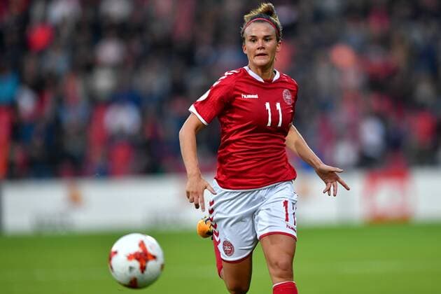 SOCCER - UEFA EURO EM Europameisterschaft Fussball 2017, NOR vs DEN DEVENTER,NETHERLANDS,24.JUL.17 - WOMEN SOCCER - UEFA Women s European Championship EM Europameisterschaft 2017, Group A, Norway vs Denmark. Image shows Katrine Veje (DEN). GEPAxpictures xFlorianxErtl