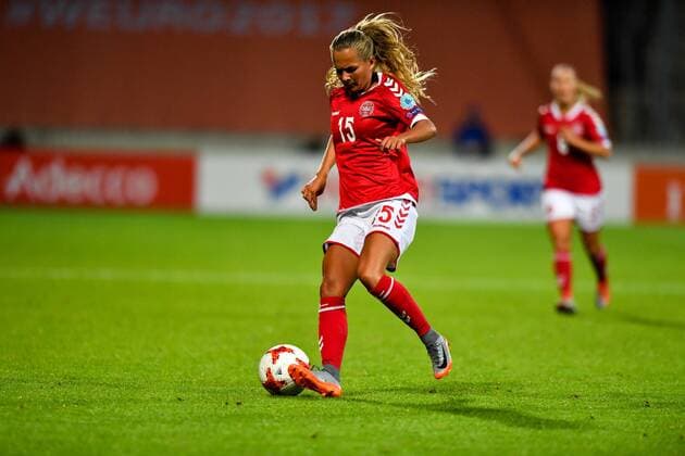 Fußball, Frauen EM, Norwegen - Dänemark Frederikke Skjodt Thogersen (Daenemark, Denmark) (15) in Aktion, in Action, Fussball, UEFA Women s EURO 2017, Norwegen - Dänemark, xmkx