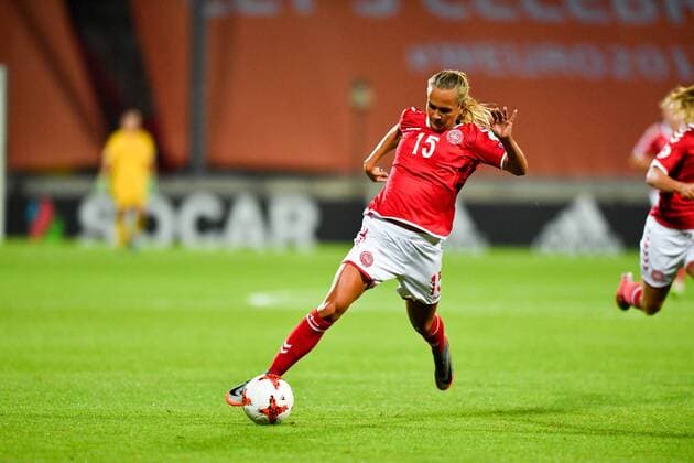 Fußball, Frauen EM, Norwegen - Dänemark Frederikke Skjodt Thogersen (Daenemark, Denmark) (15) in Aktion, in Action, Fussball, UEFA Women s EURO 2017, Norwegen - Dänemark, xmkx