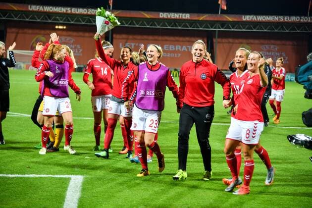Jubel, Freuen, celebrate, happy, cheer , Goal Celebration Dänemark, Fussball, UEFA Women s EURO 2017, Norwegen - Dänemark, xmkx
