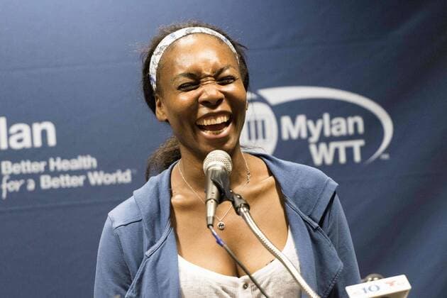July 24, 2017 - Philadelphia, Pennsylvania, U.S - Tennis legend, VENUS WILLIAMS, give a presser before the Washington Kastles played the Philadelphia Freedoms at St. Joseph s Hagen Arena in Philadelphia PA. Tennis 2017 Venus Williams Plays WTT In Philadelphia - ZUMArf1_ 20170724_zaf_rf1_007 Copyright: xRickyxFitchettx