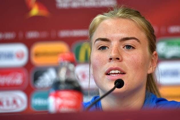 SOCCER - UEFA EURO EM Europameisterschaft Fussball 2017, ISL vs AUT ROTTERDAM,NETHERLANDS,25.JUL.17 - WOMEN SOCCER - UEFA Women s European Championship EM Europameisterschaft 2017, Group C, Iceland vs Austria, preview, press conference PK Pressekonferenz ISL. Image shows Ingibjoerg Sigurdardottir (ISL). GEPAxpictures xFlorianxErtl