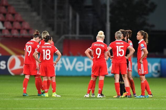 Russland traurig nach 0:2 Niederlage, Fussball, UEFA Women s EURO 2017,Russland - Deutschland, xmkx