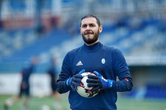 Goalkeeper of FK Mlada Boleslav Kamran Aghayev attends a training session prior to the 3rd qualifying round, 1st leg of Football European League match FK Mlada Boleslav vs Albanian Skenderbeu in Mlada Boleslav, Czech Republic, July 26, 2017. (CTKxPhoto RadekxPetrasek) CTKPhotoP201707260869801  PER 9