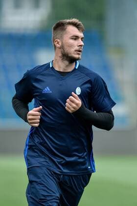Forward of FK Mlada Boleslav Nikolay Komlichenko attends a training session prior to the 3rd qualifying round, 1st leg of Football European League match FK Mlada Boleslav vs Albanian Skenderbeu in Mlada Boleslav, Czech Republic, July 26, 2017. (CTKxPhoto RadekxPetrasek) CTKPhotoP201707260877501  PER 15