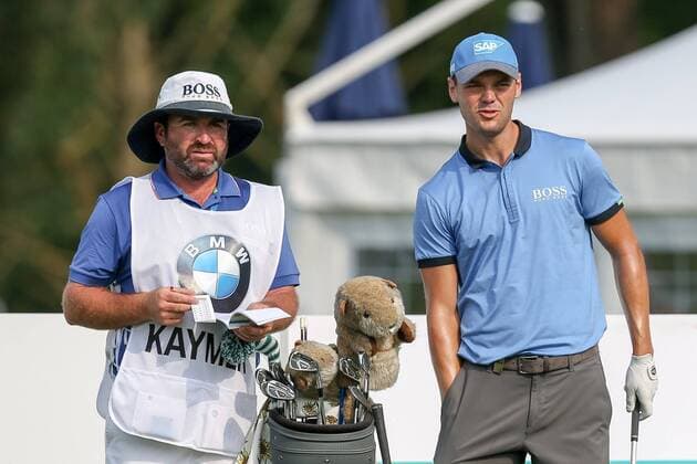 l-r: Caddy Craig Francois Connelly und Martin Kaymer (GER) am Abschlag, Tee, BMW International Open 2017, Golf, ProAm, 21.06.2017 Moosinning Bayern Deutschland Copyright: xChristianxKolbertx