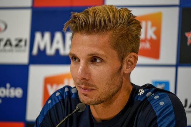 SOCCER - UEFA EL quali, Gent vs Altach, preview GENT,BELGIUM,26.JUL.17 - SOCCER - UEFA Europa League qualification, KAA Gent vs SCR Altach, preview, press conference PK Pressekonferenz Altach. Image shows Philipp Netzer (Altach). GEPAxpictures xOliverxLerch
