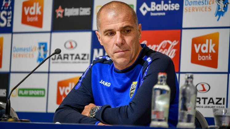 SOCCER - UEFA EL quali, Gent vs Altach, preview GENT,BELGIUM,26.JUL.17 - SOCCER - UEFA Europa League qualification, KAA Gent vs SCR Altach, preview, press conference PK Pressekonferenz Altach. Image shows head coach Klaus Schmidt (Altach). GEPAxpictures xOliverxLerch
