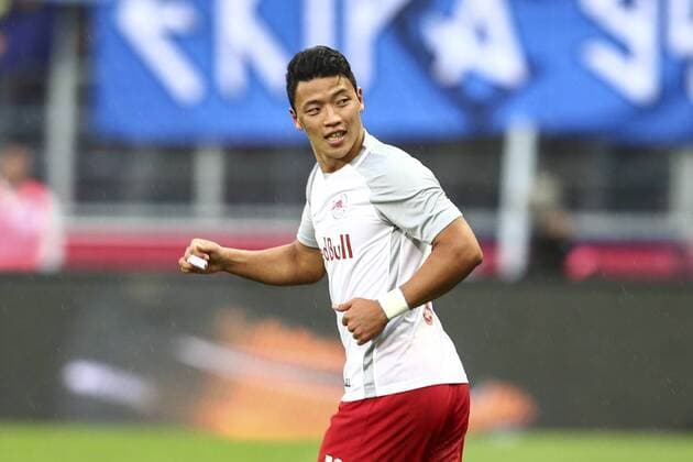 SOCCER - UEFA CL quali, RBS vs Rijeka SALZBURG,AUSTRIA,26.JUL.17 - SOCCER - UEFA Champions League qualification, Red Bull Salzburg vs HNK Rijeka. Image shows the rejoicing of Hee Chan Hwang (RBS). GEPAxpictures xFelixxRoittner