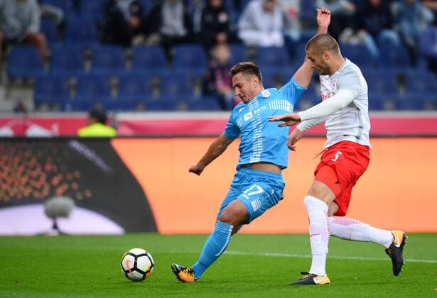 UEFA Champions League, third qualifying round, 1st leg, FC Red Bull Salzburg - HNK Rijeka 26.07.2017., Red Bull Arena, Salzburg, Austria - UEFA Champions League, third qualifying round, 1st leg, FC Red Bull Salzburg - HNK Rijeka. Duje Caleta-Car, Mario Gavranovic. MarkoxPrpic PIXSELL