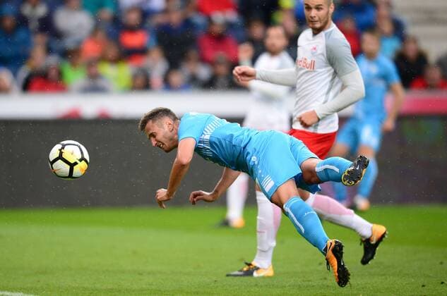 UEFA Champions League, third qualifying round, 1st leg, FC Red Bull Salzburg - HNK Rijeka 26.07.2017., Red Bull Arena, Salzburg, Austria - UEFA Champions League, third qualifying round, 1st leg, FC Red Bull Salzburg - HNK Rijeka. Mario Gavranovic .  MarkoxPrpic PIXSELL