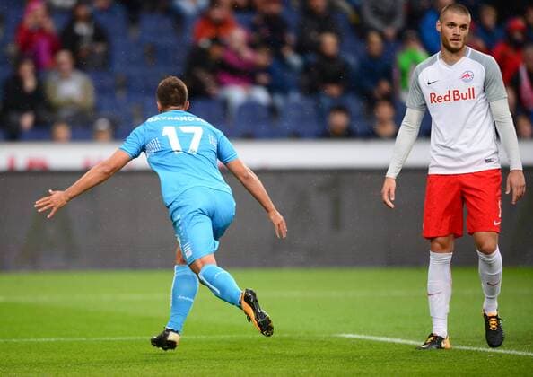 UEFA Champions League, third qualifying round, 1st leg, FC Red Bull Salzburg - HNK Rijeka 26.07.2017., Red Bull Arena, Salzburg, Austria - UEFA Champions League, third qualifying round, 1st leg, FC Red Bull Salzburg - HNK Rijeka. Mario Gavranovic .  MarkoxPrpic PIXSELL