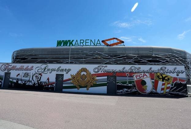 Fußball, Stadiongeschichte FC Augsburg Fassade WWK Arena, Fussball, 1.Bundesliga, 26.06.2017 Augsburg Bayern Deutschland Copyright: xkolbert-press ChristianxKolbertx