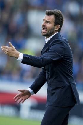 Club Brugge s head coach Ivan Leko pictured in action during a soccer game between Belgian team Club Brugge KSV and Turkish club Istanbul Basaksehir F.K., the first leg of the third qualifying round for the UEFA Champions League competition, Wednesday 26 July 2017 in Brugge. JASPERxJACOBS  x05139340x