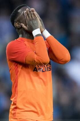 Basaksehir s Eljero Elia looks dejected during a soccer game between Belgian team Club Brugge KSV and Turkish club Istanbul Basaksehir F.K., the first leg of the third qualifying round for the UEFA Champions League competition, Wednesday 26 July 2017 in Brugge. JASPERxJACOBS  x05139410x