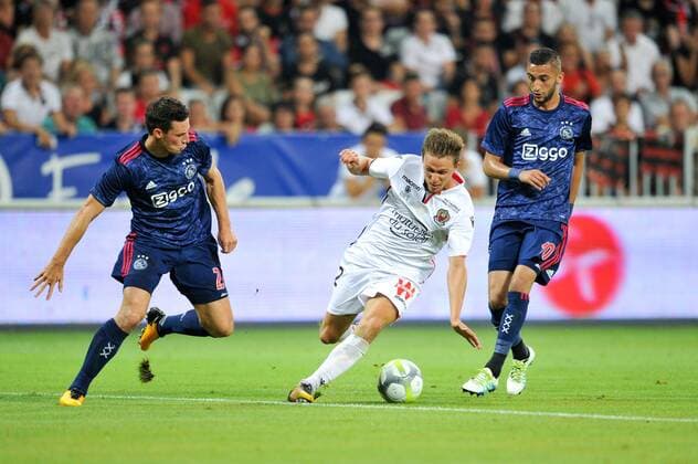 02 ARNAUD SOUQUET (nice) - 10 Hakim Ziyech (ajax) FOOTBALL : Nice vs Ajax Amsterdam - Ligue des Champions - 26 07 2017 FEP Panoramic 