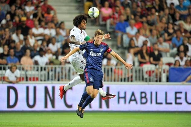 31 DANTE (nice) - 03 Joel Veltman (ajax) FOOTBALL : Nice vs Ajax Amsterdam - Ligue des Champions - 26 07 2017 FEP Panoramic 