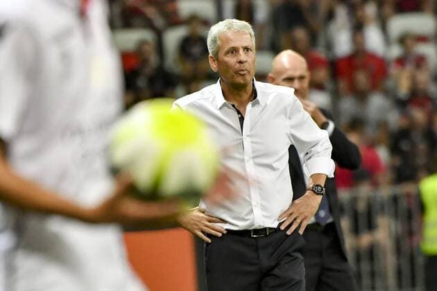 Lucien Favre (Entraineur OGC Nice) FOOTBALL : OGC Nice vs Ajax - Tour preliminaire de ligue des champions - Nice - 26 07 2017 NorbertScanella Panoramic 