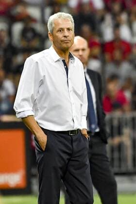 Lucien Favre (Entraineur OGC Nice) FOOTBALL : OGC Nice vs Ajax - Tour preliminaire de ligue des champions - Nice - 26 07 2017 NorbertScanella Panoramic 