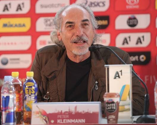 Beach volleyball Beachvolleyball - FIVB World Championships 2017 VIENNA,AUSTRIA,27.JUL.17 - BEACH VOLLEYBALL - FIVB World Championships, press conference PK Pressekonferenz Image shows president Peter Kleinmann (OEVV). GEPAxpictures xChristianxOrt
