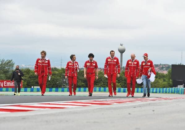 Sebastian Vettel (GER 5), Scuderia Ferrari, Grosser Preis von Ungarn 2017, Vorbereitungen, Motorsport, Formel 1, 27.07.2017, Budapest Copyright: xAndre Eibner-Pressefotox EP_JAE