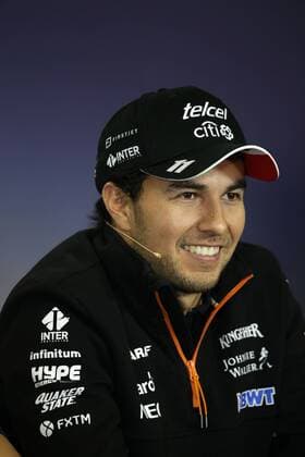 Hungarian Grand Prix, Hungaroring 27 - 30 July 2017 27.07.2017 - press conference PK Pressekonferenz Sergio Perez (MEX) Sahara Force India F1 VJM010 