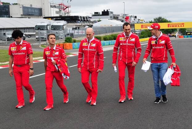 Sebastian Vettel, Scuderia Ferrari, formula 1 GP, Ungarn in Budapest, 27.07.2017 Photo:mspb Stefan Schneider Sebastian Vettel, formula 1 GP, Ungarn