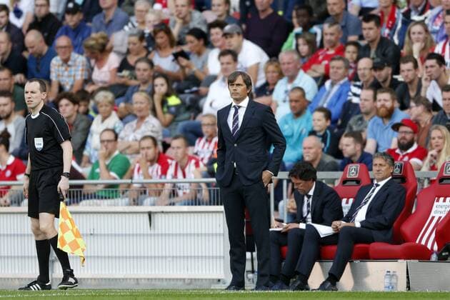 Phillip Cocu of PSV during the UEFA Europa League third qualifying round first leg match between PSV Eindhoven and Osijek at Philips Stadium, on July 27, 2017 in Eindhoven, The Netherlands PSV v Osijek UEFA Europa League 2017 2018 xVIxVIxImagesx xJeroenxPutmansxIVx 8323857