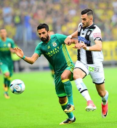 Alper Potuk of Fenerbahec and of Strum Graz during the UEFA Europa League match between Sturm Graz and Fenerbahce at Merkur Arena (UPC) in Graz , Austria, on 27 July 2017. 