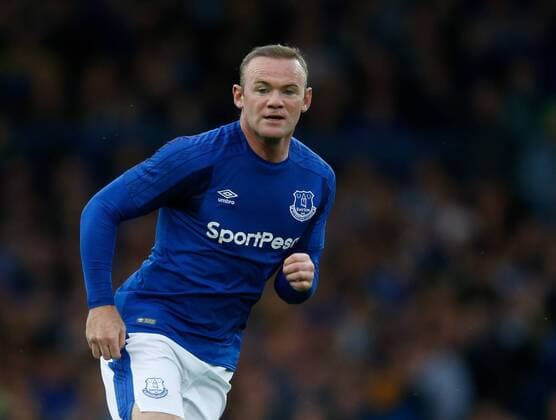Wayne Rooney of Everton on his home debut during the Europa League Qualifying Third Round 1st leg match at Goodison Park Stadium, Liverpool. Picture date: March 27th 2017. Pic credit should read: Simon Bellis Sportimage EDITORIAL USE ONLY. No use with unauthorised audio, video, data, fixture lists, club league logos or live services. Online in-match use limited to 120 images, no video emulation. No use in betting, games or single club league player publications.