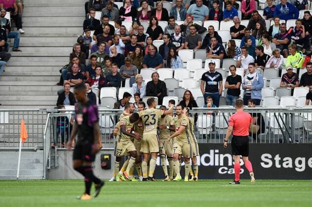 Joie but Videoton FOOTBALL : Bordeaux vs Videoton - Europa League - Bordeaux - 27 07 2017 ThierryBreton Panoramic 