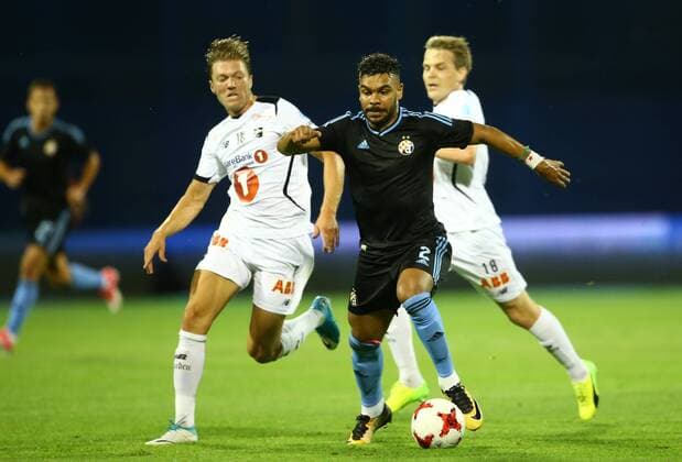 Dinamo vs Odds - Zagreb, Croatia 27.07.2017., Zagreb, Croatia - UEFA Europa League Third qualifying round, Game 1. Dinamo Zagreb vs Odd. Hilal Soudani.  SlavkoxMidzor PIXSELL