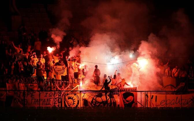 SOCCER - UEFA EL quali, A.Wien vs Limassol VIENNA,AUSTRIA,27.JUL.17 - SOCCER - UEFA Europa League qualification, FK Austria Wien vs AEL Limassol. Image shows fans. GEPAxpictures xPatrickxLeuk