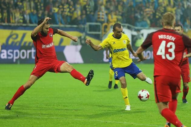 27.07.2017 Gdynia, Pilka nozna, Liga Europy 2017 2018, III runda eliminacyjna, Arka Gdynia - FC Midtjylland, N z Marcus Da Silva, Foto Adam Starszynski PressFocus, 27.07.2017 Gdynia, Football, UEFA Europa League 2017 2018, Arka Gdynia - FC Midtjylland, Marcus Da Silva, Credit Adam Starszynski PressFocus NEWSPIX.PL --- Newspix.pl FRANCE OUT! 20170727PF_AS018